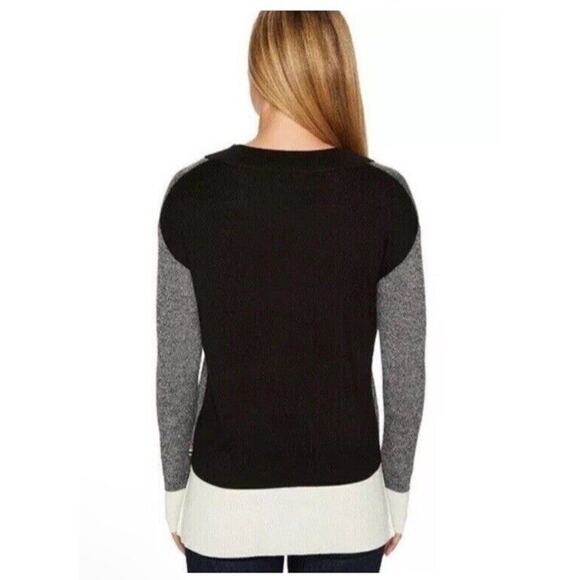 Smartwool Sweater Womens Medium Merino Wool Long Sleeve Pullover V Neck Akima - Picture 3 of 9